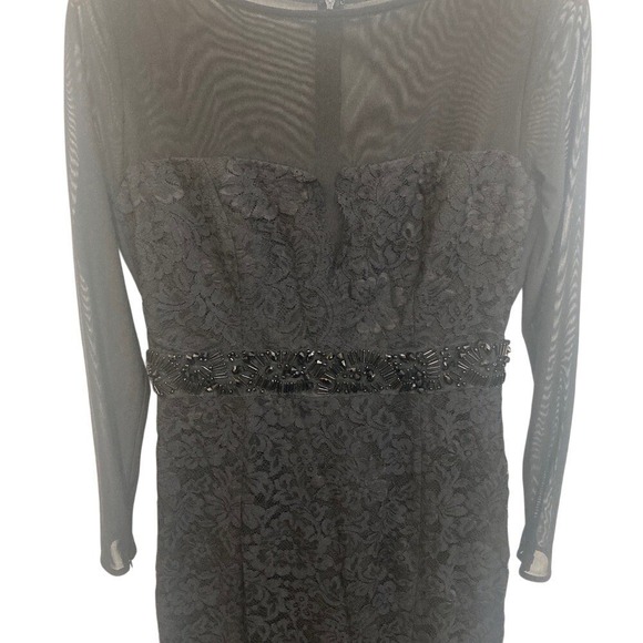 Monique Lhuillier Black Lace Long Sleeve Formal Gown Evening Dress Small  is available for purchase on au PAY Market - Imported Goods Online Store  Co.Ltd. | au PAY Market - Online Shopping Site